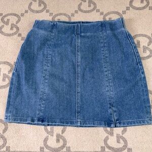 American Eagle Stretchy Blue Denim Mini Skirt